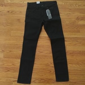 519 Extreme Skinny Black Jeans 32x32